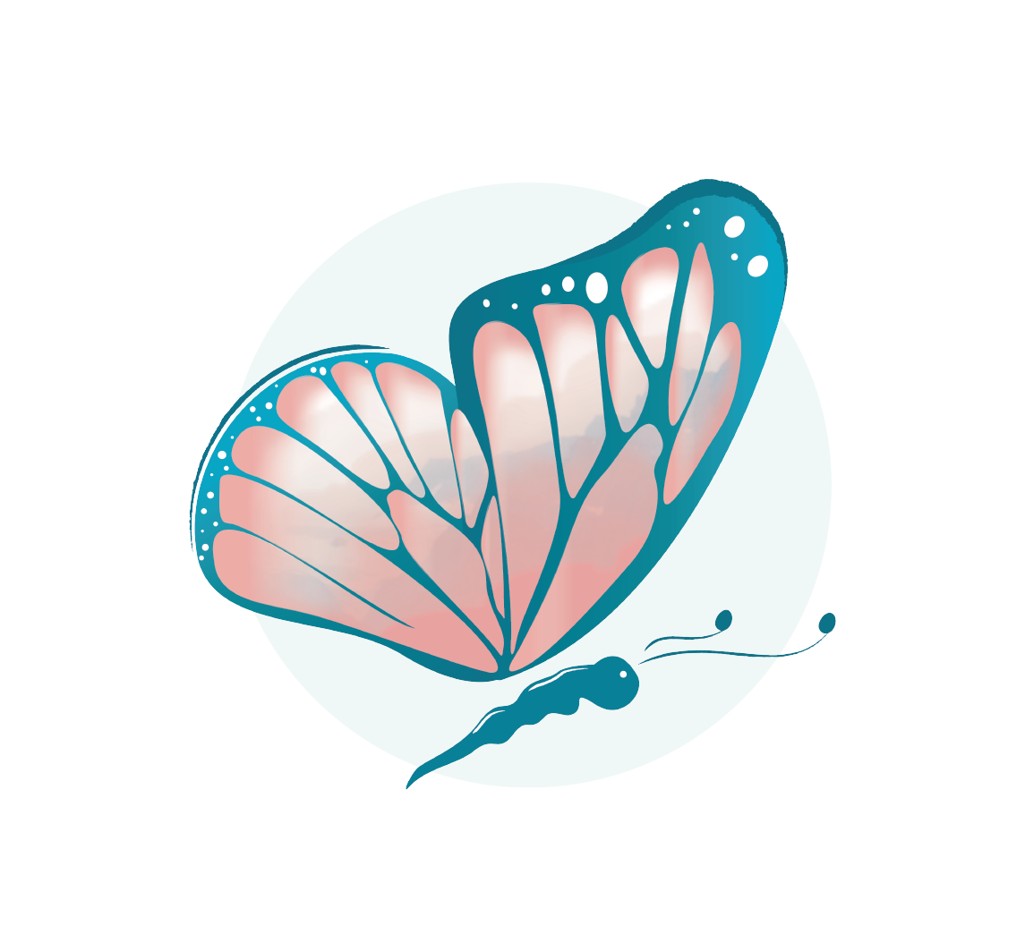 papillon-rose pale